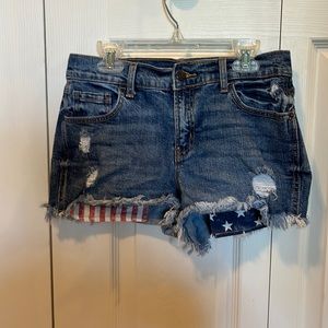 Denim Shorts. Boyfriend style size 4.
